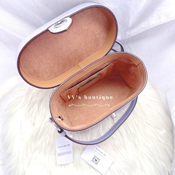 NWT Coach Kay Crossbody Pebble Leather Mist Lilac Purple CJ612 - Picture 8 of 11